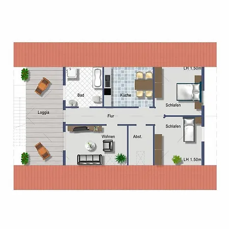 Appartement Ferienwohnung Uchte
